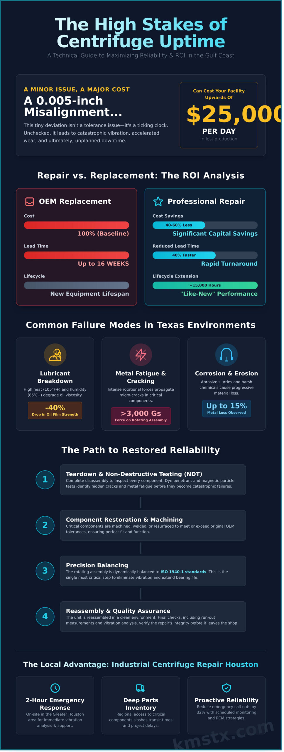 Industrial Centrifuge Repair in Houston: A Technical Guide to Restoration and Maintenance