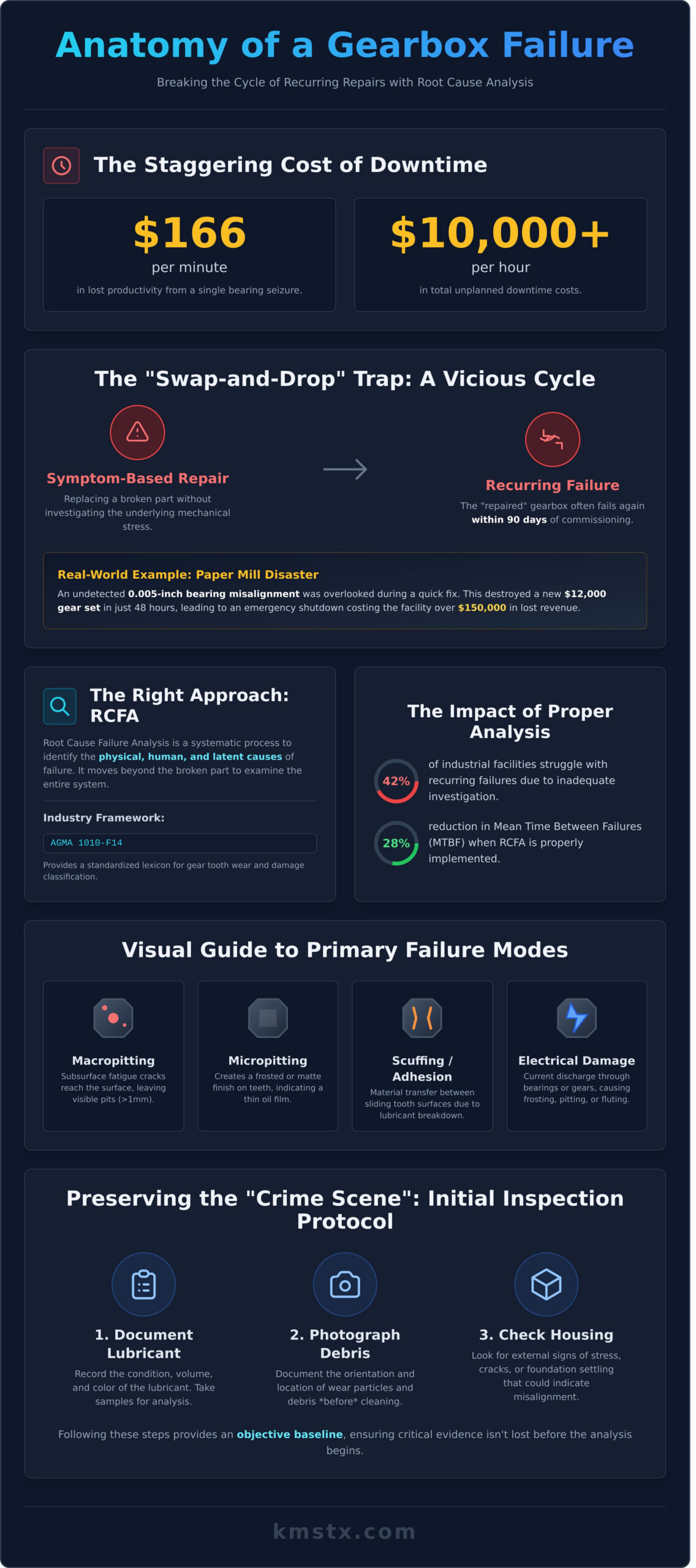 Industrial Gearbox Failure Analysis: A Technical Guide to Root Cause Identification