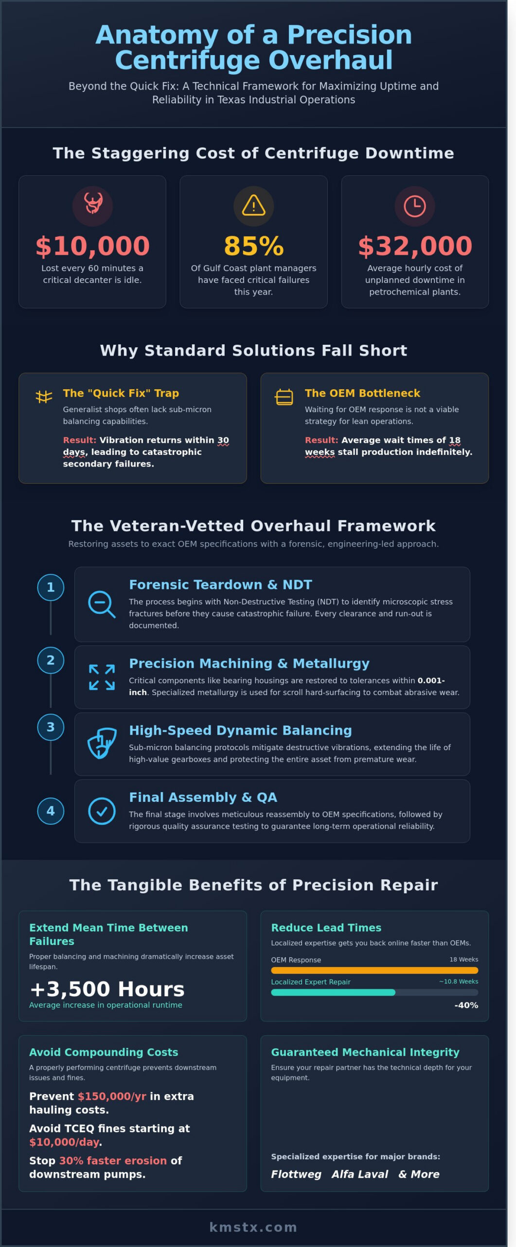 Industrial Centrifuge Repair in Texas: A Technical Guide to Restoring Rotating Assets