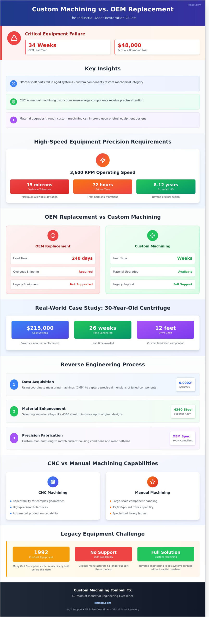 Precision Custom Machining for Heavy Industrial Rotating Equipment
