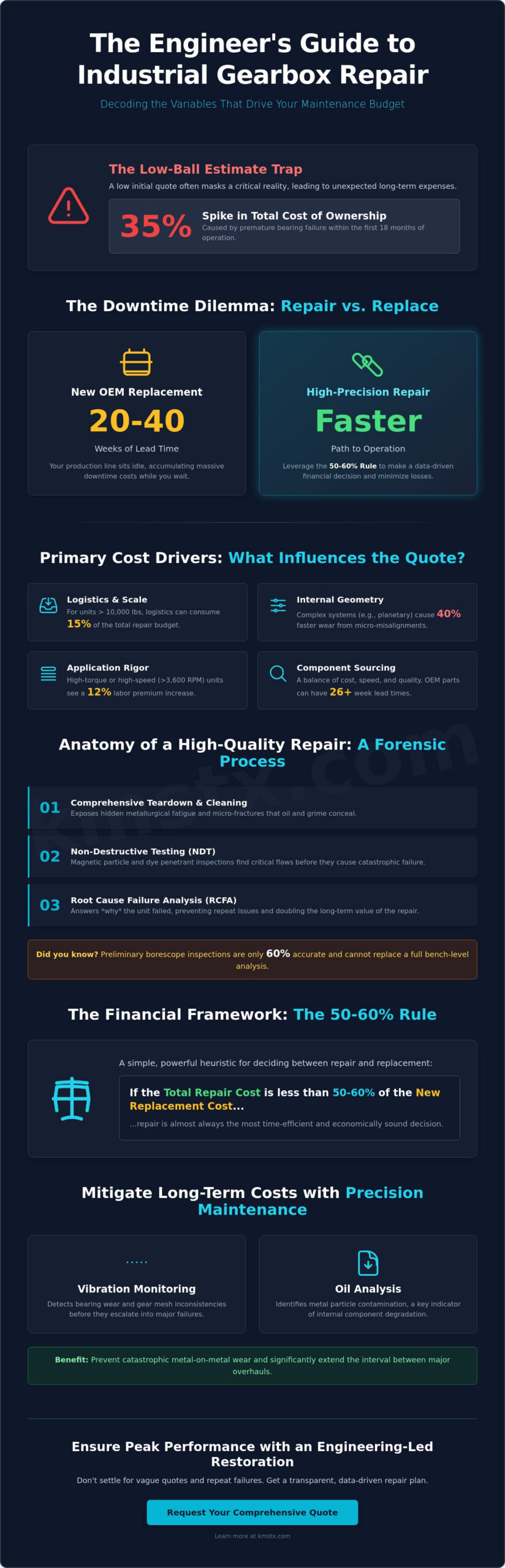 The Real Cost of Industrial Gearbox Repair: A 2026 Financial and Technical Guide