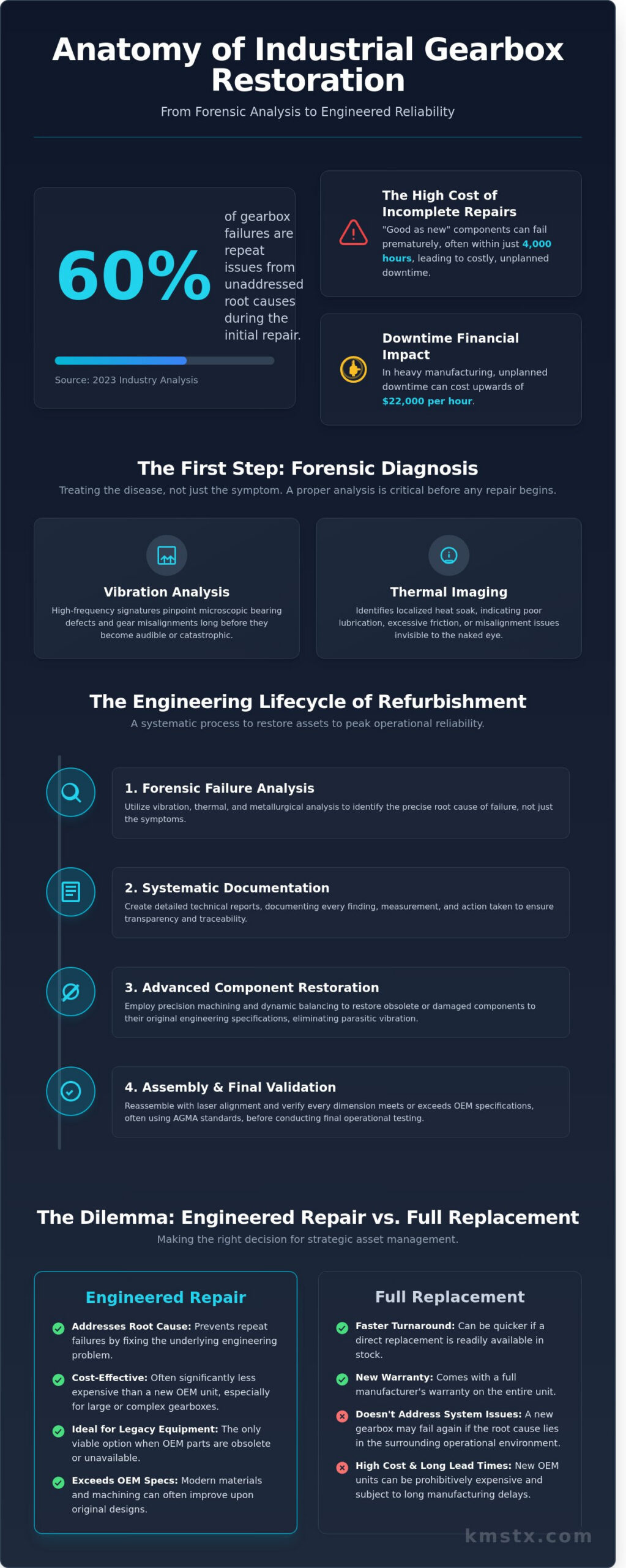 Industrial Gearbox Repair: A Technical Guide to Engineering Restoration and Reliability