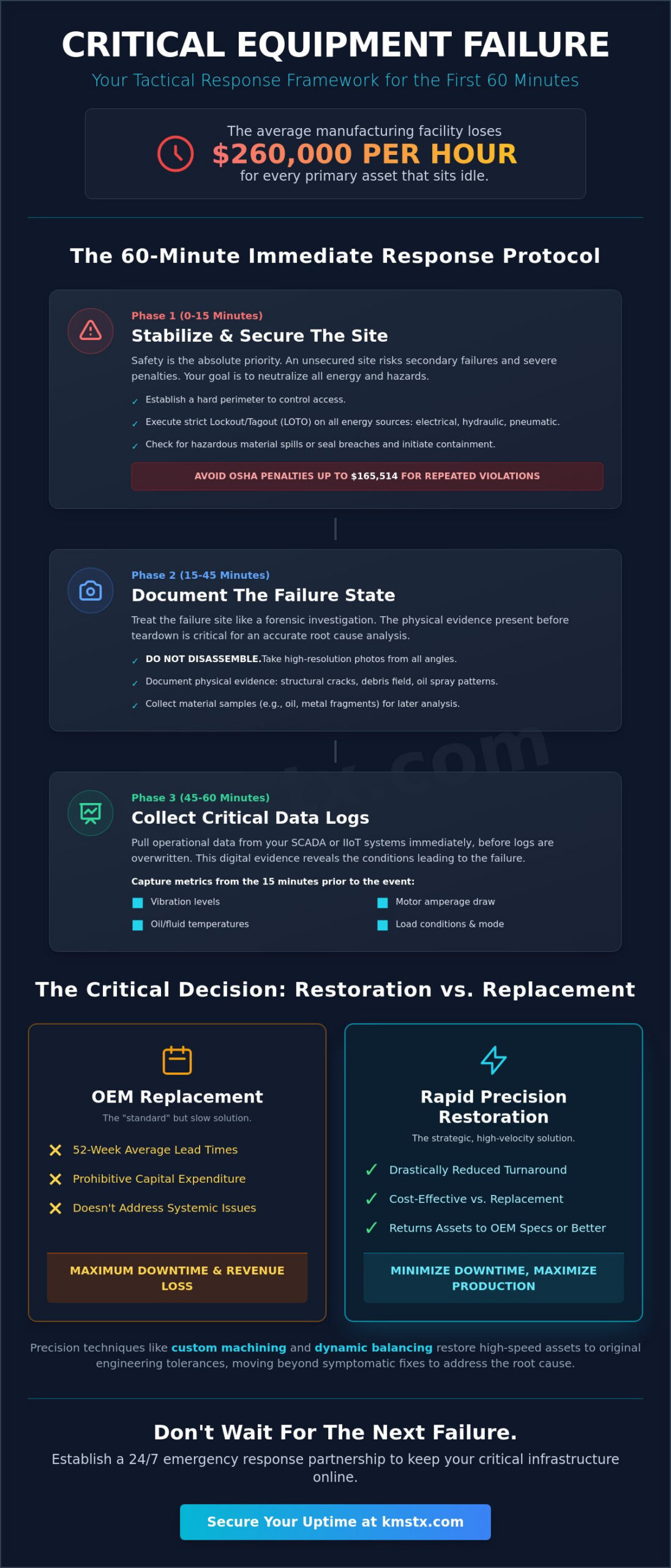 What to Do When Critical Industrial Equipment Fails: A Tactical Response Guide